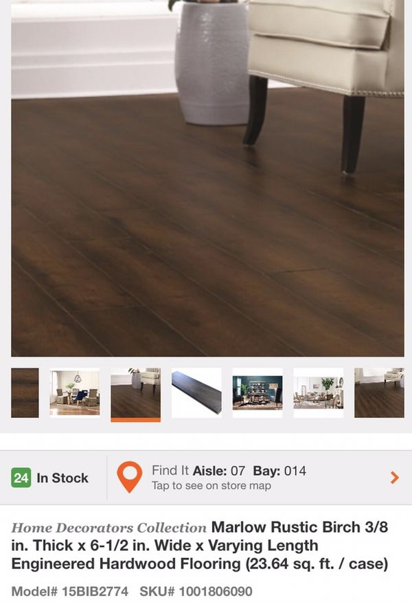 Home Decorators Collection Marlow Rustic Birch 3 8 Thick Engineered Home Decorators Collection Marlow Rustic Birch 3 8 Thick Engineered Hardwood Flooring For In Glendale Az Offerup