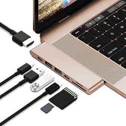 USB C - Hub Adapter In Rose gold Fits Your MacBook 