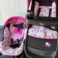 Disney Mimi  Stroller And Car Seat 