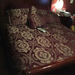 Queen Bedroom Set Beautiful Solid Cherry…