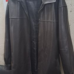 Brown Leather Jacket.  1X