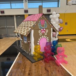 Wooden Ginger Bread House Holiday Decoration