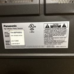 Panasonic High Definition Plasma TV