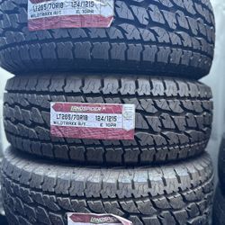 LT265/70/18 Landspider All Terrain Tires EACH TIRE $145/ CADA LLANTA- INSTALLED AND BALANCED