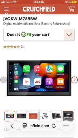 JVC KW-M785BW Digital Multimedia Receiver