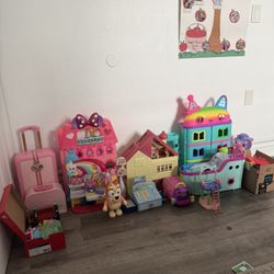 Huge Toy Doll House Bluey House, Minnie Mouse Hotel, Gabby Cat Hotel & More!