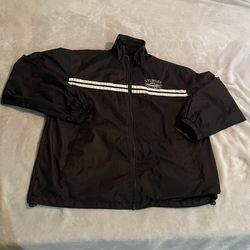 Sturgis Jacket Men XL Black Motorcycle Streetwear Outdoors Full Zip Windbreaker