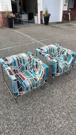 Stua designer bucket chairs pair