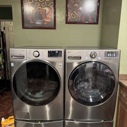 Set Lavadora Y Secadora LG Stainless Steel 