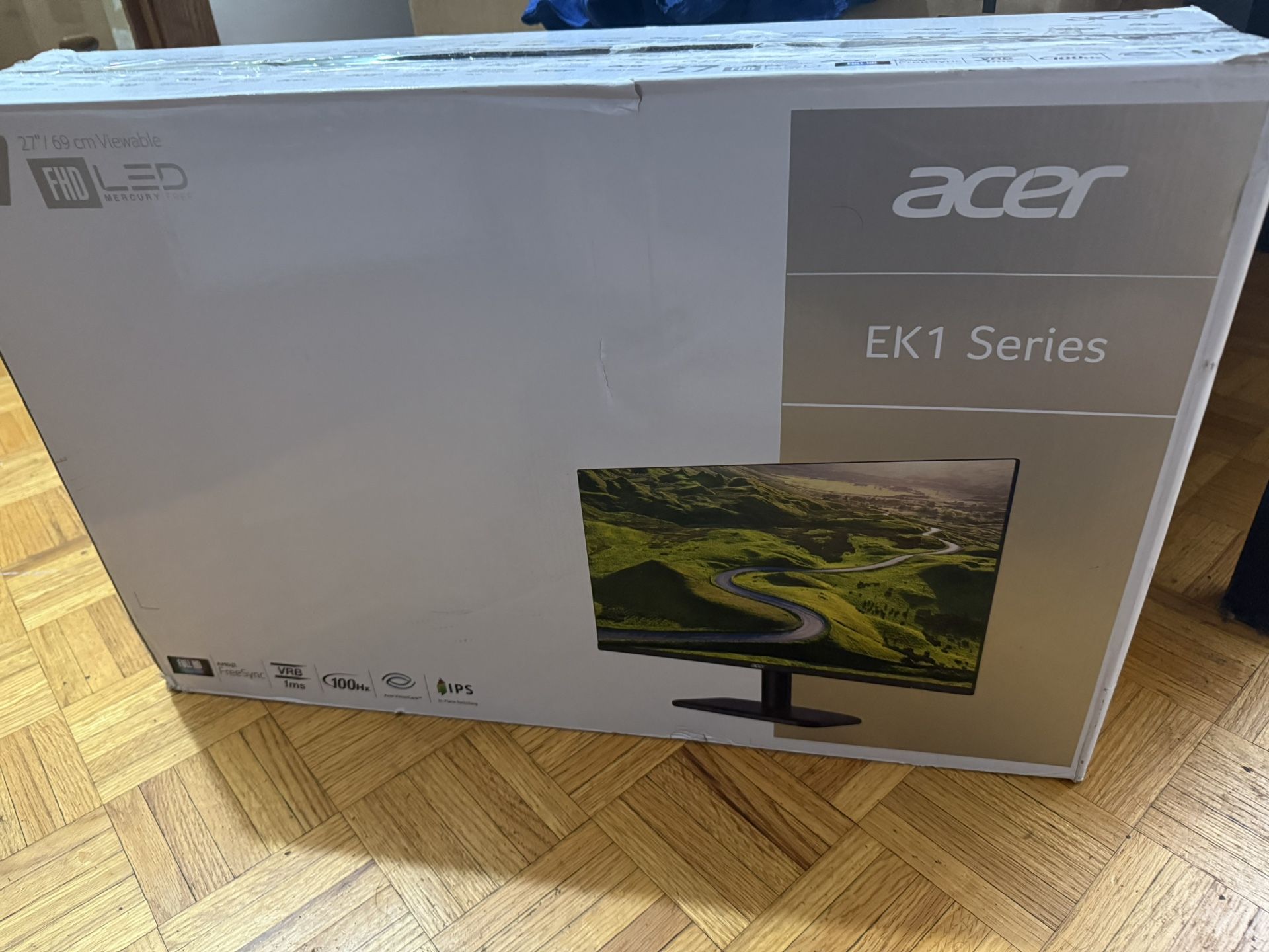Acer EK271 27" Monitor 1920 x 1080 100Hz IPS LED