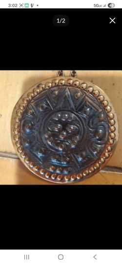 Aztec Calendar Pendant Necklace