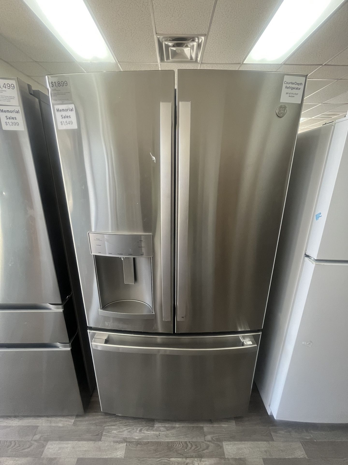 Only $1549! Now Through Memorial Day! GE 22.1 Cu Ft Refrigerator!