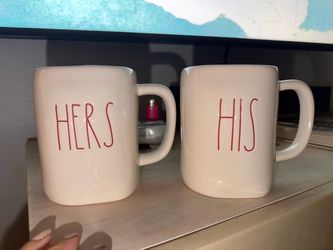 Rae Dunn His and Hers Mug Set