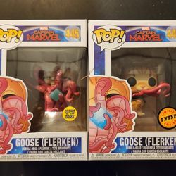 Funko POP Marvel Captain Marvel 445 Goose Flerken GID