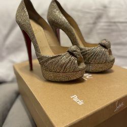 Christian LOUBOUTIN Jenny Glitter Pump Size 36 