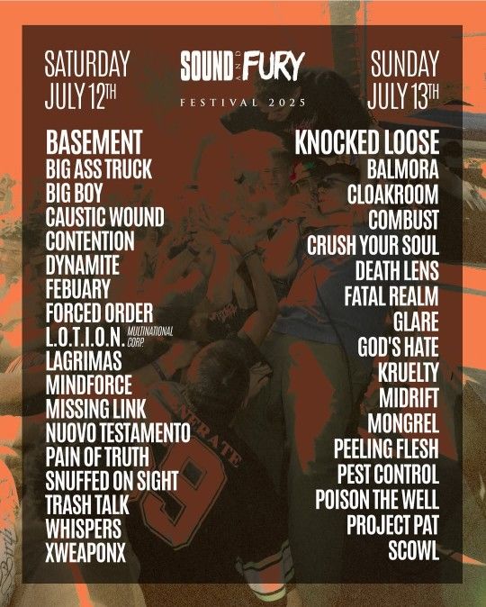 Sound And Fury 2025 Wristband Ticket