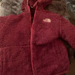 Kids Red Northface Jacket 7-8 