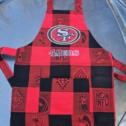 49ers Apron For Kirche Or Bbq Grill