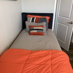 Twin XL mattress/ frame/headboard