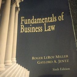 Fundamentals of Business Law, 6th

Edition.   by Miller, Roger Leroy

