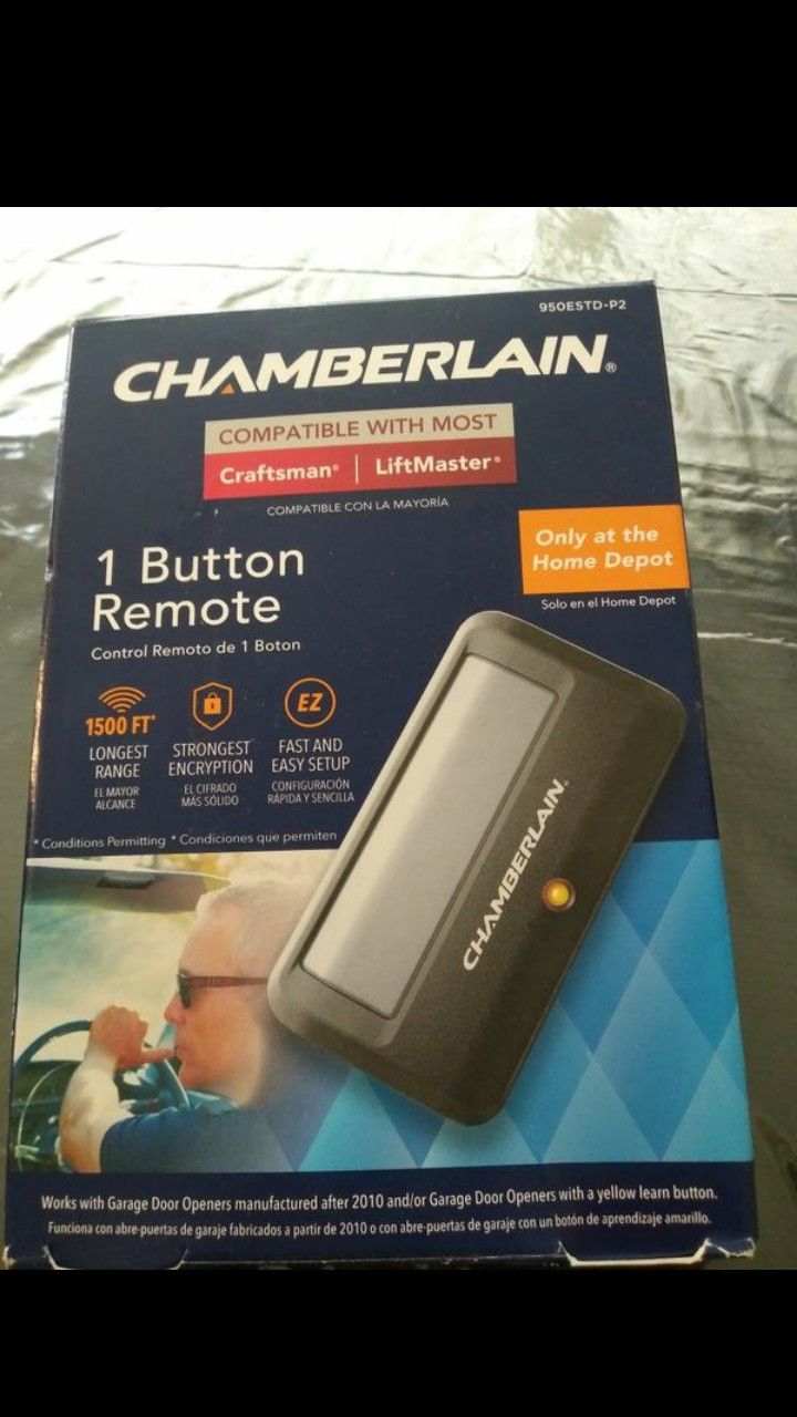 Chamberlain Remote Control Garage Door (1 Button Remote)