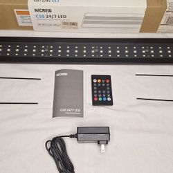 NIB 24/7 LED Aquarium Light W/ Remote 48-60 Inches