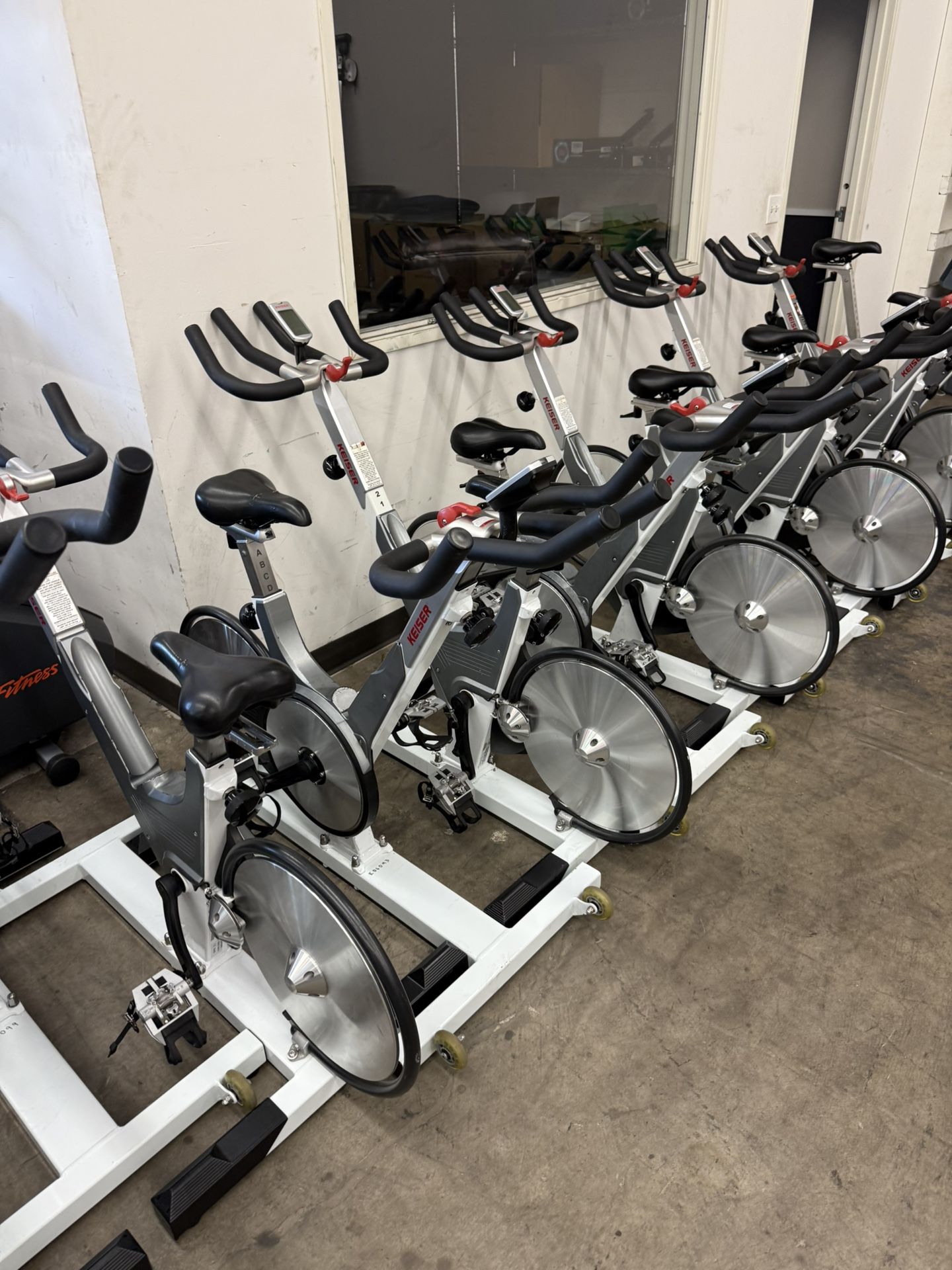 32 Keiser M3 spin bike package, Commercial spin bikes.