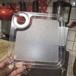 Ultimate Party Plates! 25-30 Clear Appetizer Trays with Wine Glass Holder