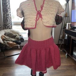 Handmade crochet 2 piece outfit 