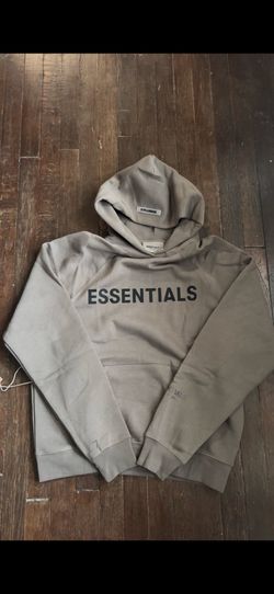 Green fear of God essentials hoodie
