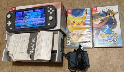 Nintendo switch lite video game handheld system console pokemon sword