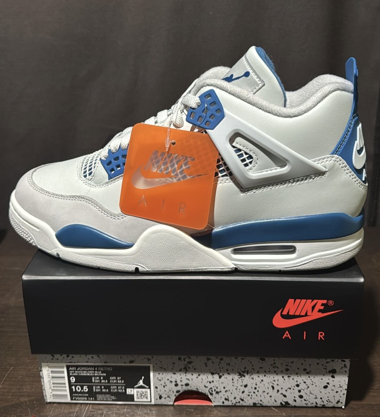Jordan 4 Military Blue Size 9