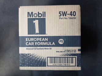 Mobil 1 European Car Formula Full Synthetic 5w-40 (6 Quarts)
