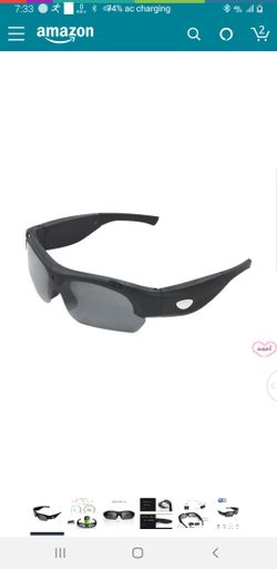 TXDY 1080P HD Sunglasses Sport DV Digital Glasses HD Smart Fashion Sports Camera with UV Protection Polarized Lens for Outdoor Climbing Riding