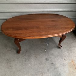 Polished Wood Brown Coffee Table. Good Condition. 