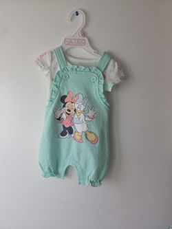Baby girl Minnie mouse and daisy jumpsuit