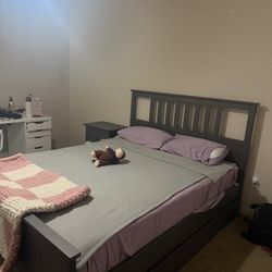 Bed frame With Nightstand