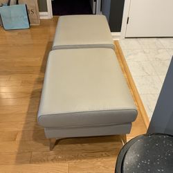 Italian Leather Ottomans