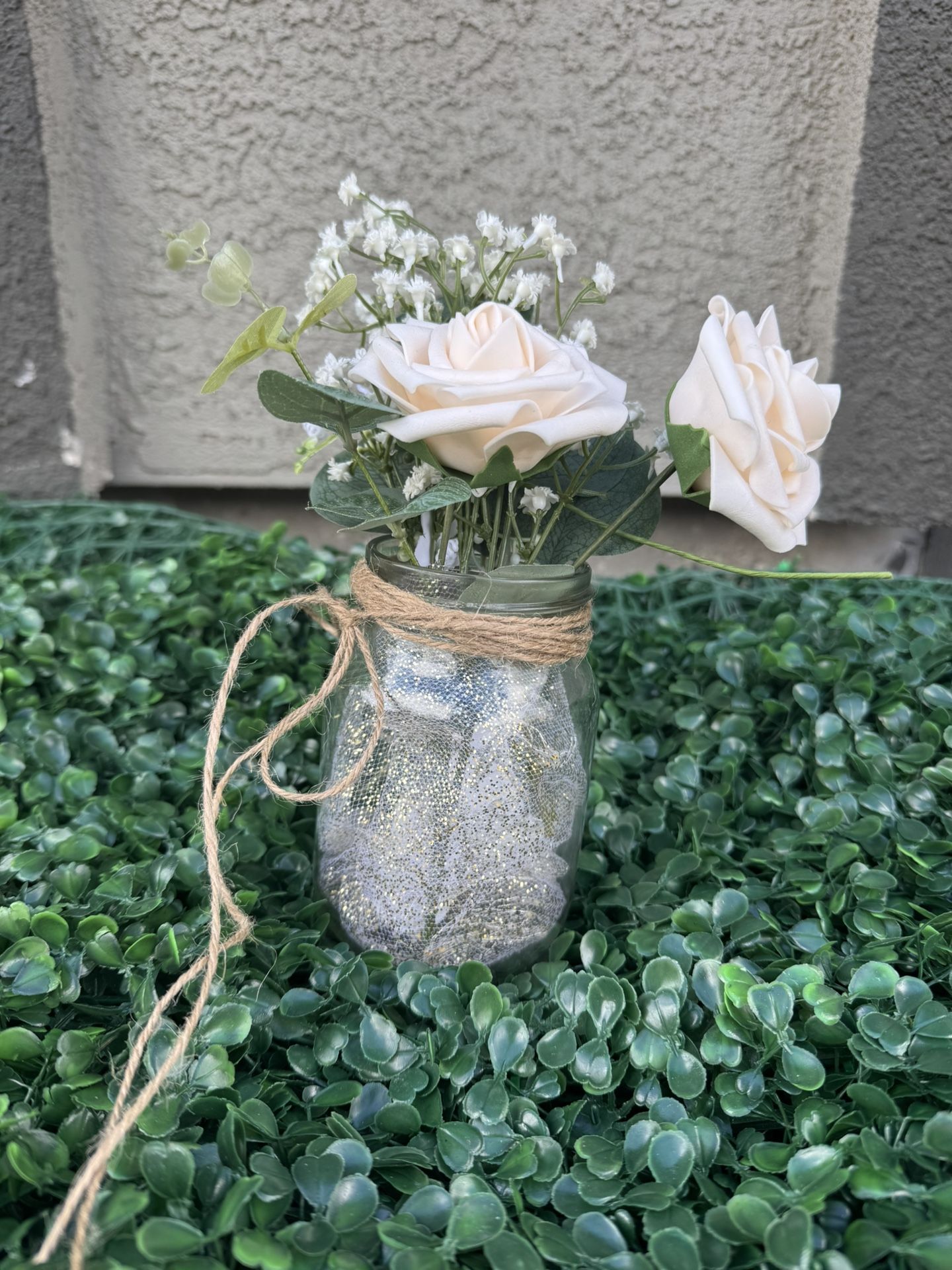 Floral Decorative Mason Jars