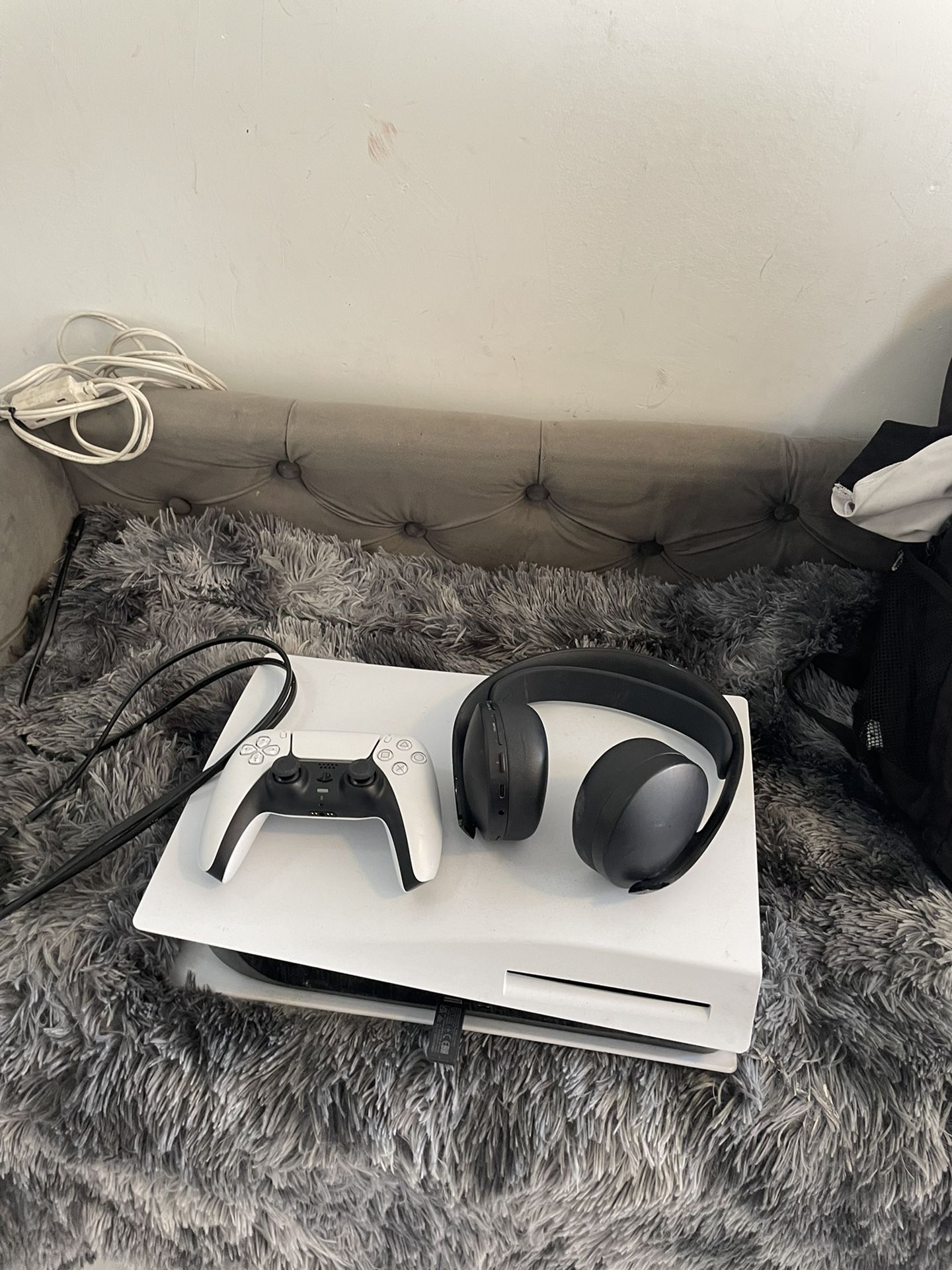 PS5 With Sony Bluetooth Headset