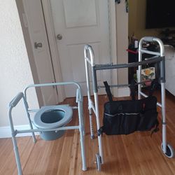 Bedside Commode & Walker