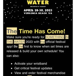 Something In The Water Tickets 