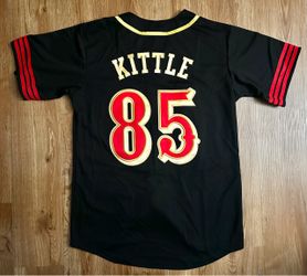 49ers button up rivalries jersey black stitched brand new small medium large XL 2X 3X Kittle