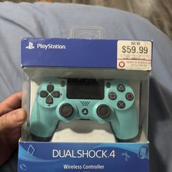 Light Blue/black Sony DualShock 4 Controller For Ps4. Repair Drift Left Stick