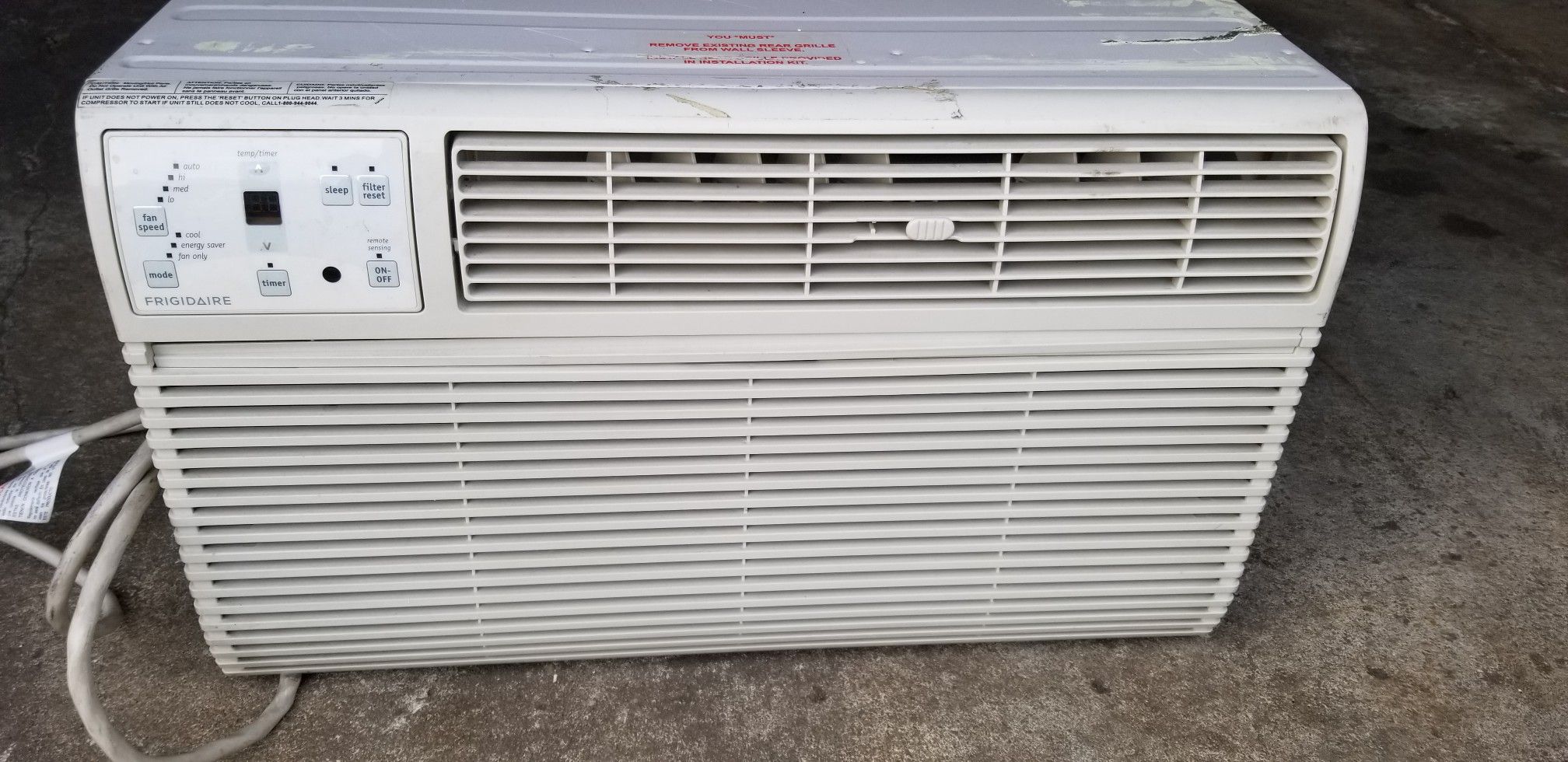14000btu FRIGIDAIRE THRU THE WALL A.C