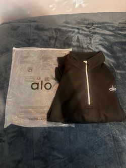 Alo Black Quarter-Zip Pullover