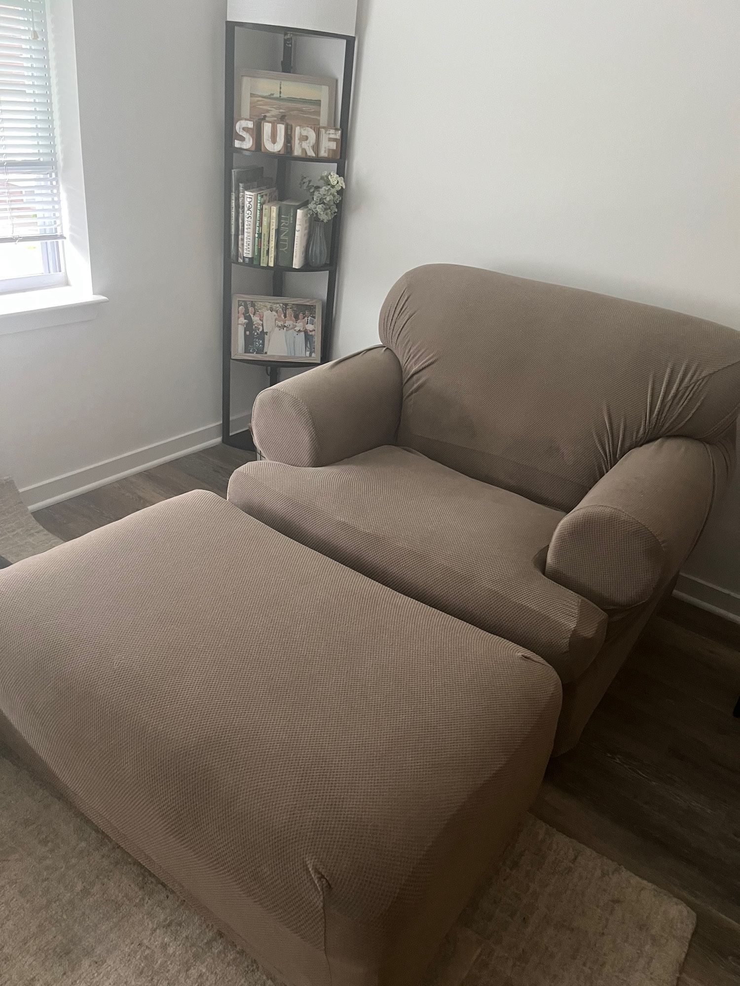 Sofa couch with ottoman