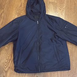 Prada Jacket Xl Dark Blue Plaque Negotiable Price 