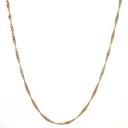 Woman’s Ladies 14k Yellow Gold 20” Inch 1.77mm Twist Rope Chain Necklace GP3119662