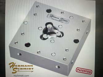 Hermann Schmidt 4” x 4” 3-Jaw Chuck – EDM / Grinding